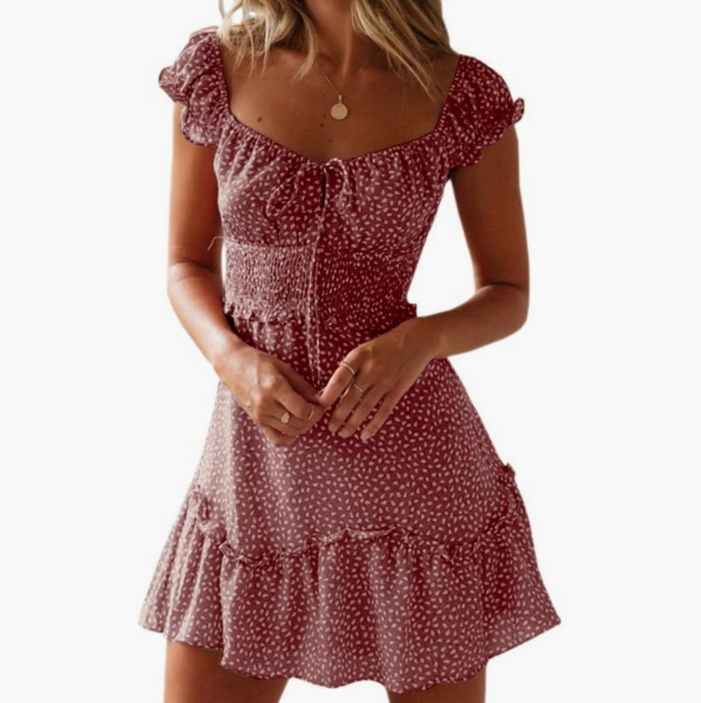 Summer Ruffle Sleeve Dress
